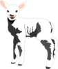 Sheep In Shadows Clip Art